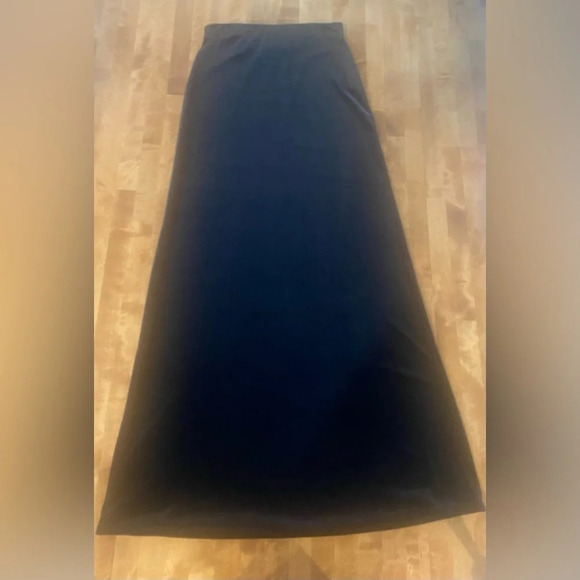 JESSICA MCCLINTOCK VINTAGE Y2K Millennium 2000 Black Velvet Maxi Skirt S… - Picture 4 of 8